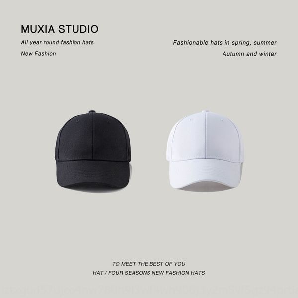 

light plate soft cotton curved brim women's korean men's all-match shopping sun hat pure baseball cap baseball cap color black, Blue;gray