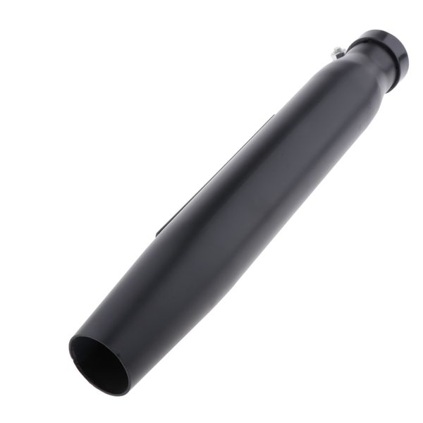 

black motorcycle exhaust muffler mid pipe silencer 12\" shorty escape tube