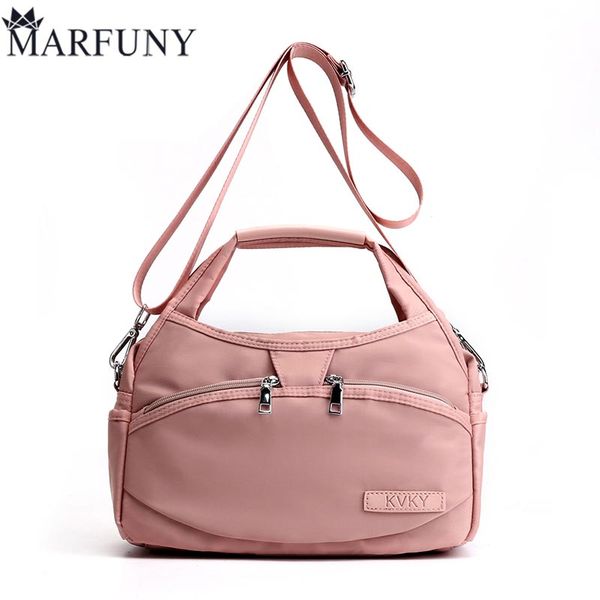 

brand large capacity solid waterproof oxford women handbag crossbody bag for women zipper messenger bag new 2020