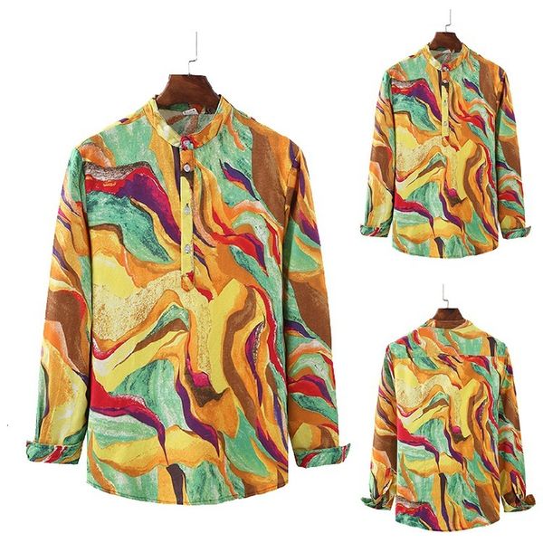 

summer lapel long sleeve shirt will code flax leisure time shirt male loose breathable casual shirt pattern, White;black