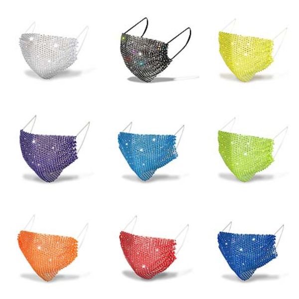 

bling rhinestone маски партии взрослых женщины fun костюмированный нижняя половина лицо модный медведь рот муфельная маска многоразовая пыль