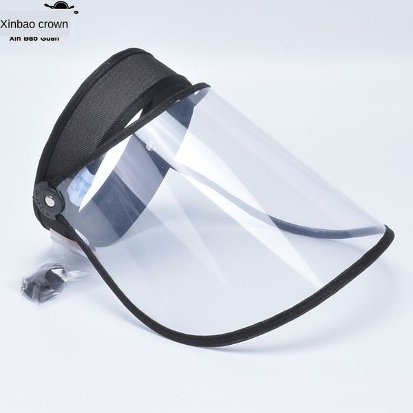 

new epidemic supplies protective cap protection mask protection anti-fly saliva hat men's and women's hd transparent mask empty ha, Blue;gray