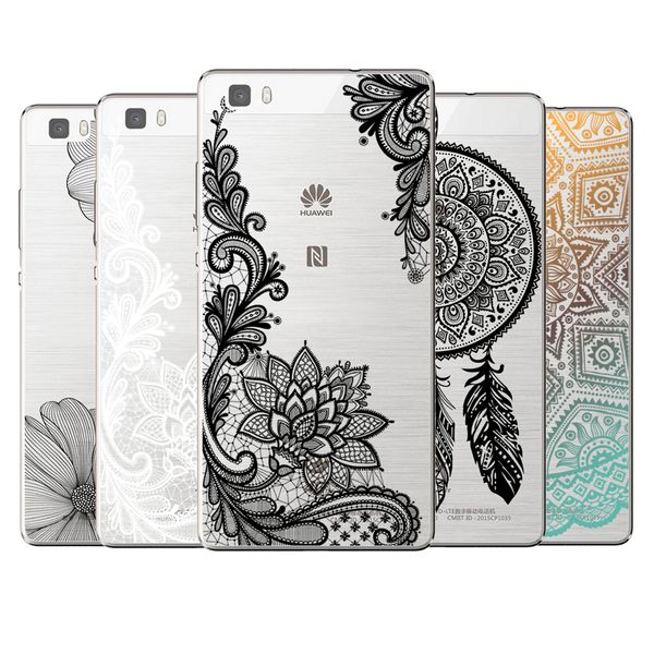 

sexy цветочные кружева mandala обложка чехол для huawei коке p8 p9 p10 p20 p30 lite plus mate 10 pro y5 y6 y7 ii у3 2017 honor 9 6x 7x