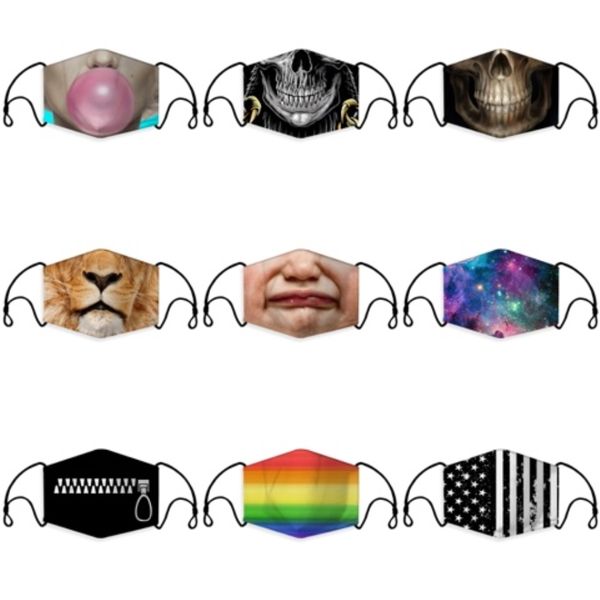 

designer masks cycling face s masks mask facemask breathing valve pm2.5 anti-pollution facemask activated carbon filter washable mask#252