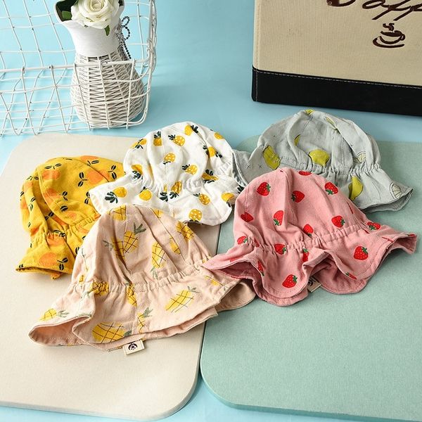 

season new children's 2 boys' cute fisherman korean fisherman hat baby cap baby cap casual girl's basin hat 1-3 years old fas, Blue;gray