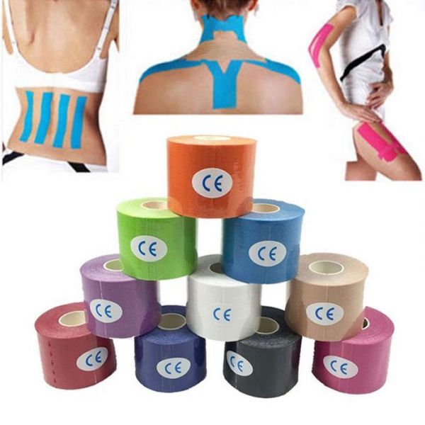 Recentemente 5m À Prova D 'Água Esportes Elastic Kinesiology Fita Rolo Respirável Fisio Muscle Stray Ferrame Tool