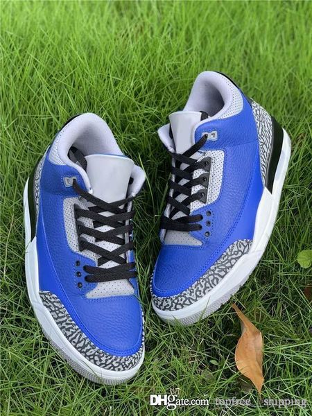 

2020 new air authentic 3 varsity royal man basketball shoes blue cement grey ct8532-400 3s men retro sports sneakers with box