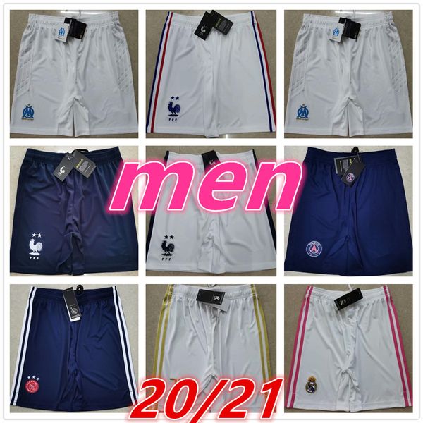 

real madrid jerseys ajax marseille mens mens football shorts soccer shorts soccer jersey 2020 2021 football jerseys football shirt, Black;red