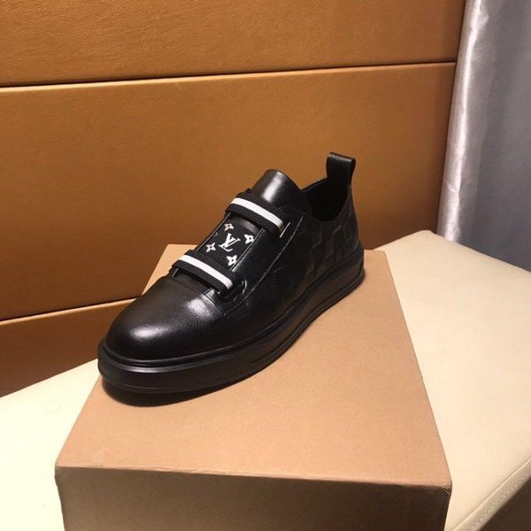 

2020b high-end medusa leather low-casual trend men's shoes, stylish large size lace-up outdoor sports running shoes, size: 38-45, Black