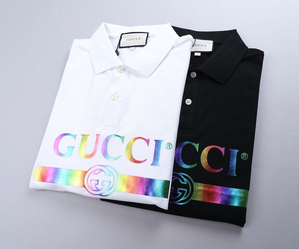 

spring luxury italy tee t-shirt designer polo shirts high street embroidery garter snakes little bee printing clothing mens brand polo shirt, Gray