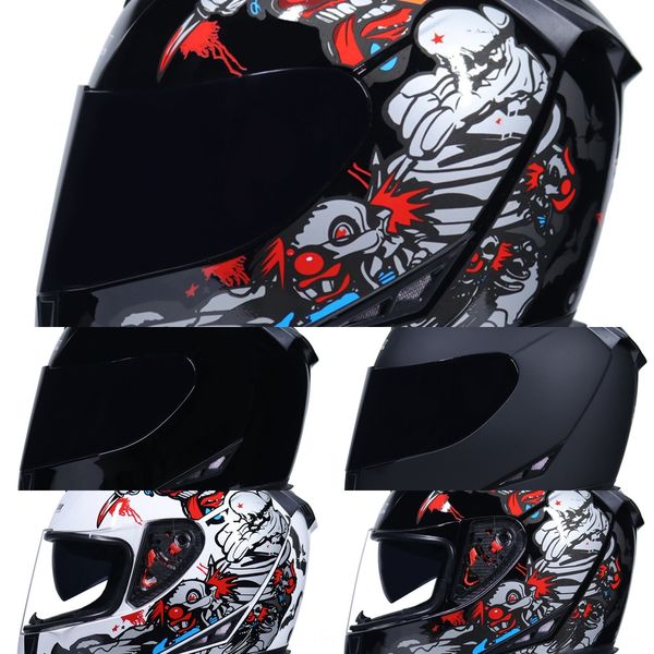 

4novo jiekai men's and women's full-cover personalized four-season double-lens thermal motorcycle safety helmet motorcycle anti-fo