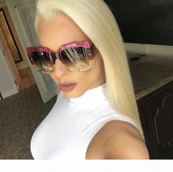 

роскошные высокое качество женщин ретро большой кадр марка дизайнер vintage очки солнцезащитные очки для женщин shade моды uv солнцезащитные, White;black