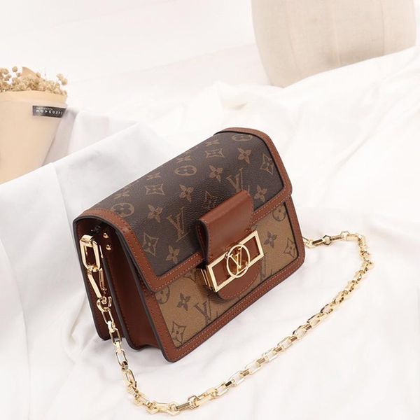 

fast delivery womens leather shoulder small flap crossbody bags chain design luxury womens bag fashion women shoulder bag messenger bag