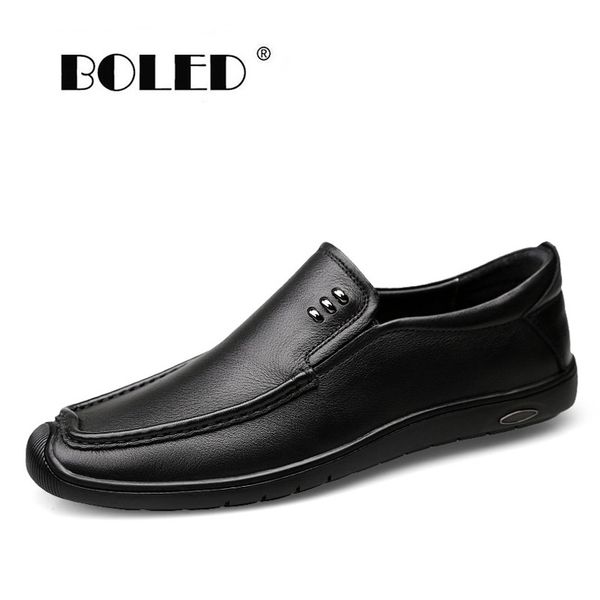 

fashion style soft shoes men moccasins natural leather men flats shoes zapatos hombre driving dropshipping, Black