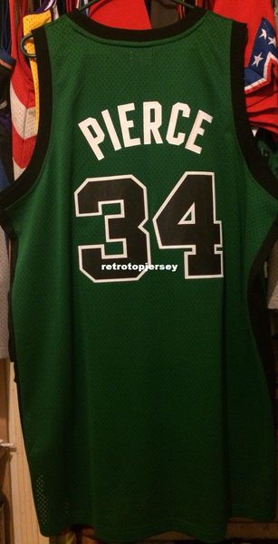 

wholesale paul pierce jersey rb men sewn #34 t-shirt vest stitched basketball jerseys ncaa, Gray