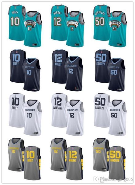 

mensÂ womensÂ youth memphis grizzlies 12 ja morant 50 zach randolph 10 mike bibby green white blue custom basketballÂ jerseys, Black;red