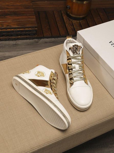 

2020a autumn new trend men's high-shoes comfortable lace casual shoes, fashion wild outdoor sports men's shoes, size: 38-45