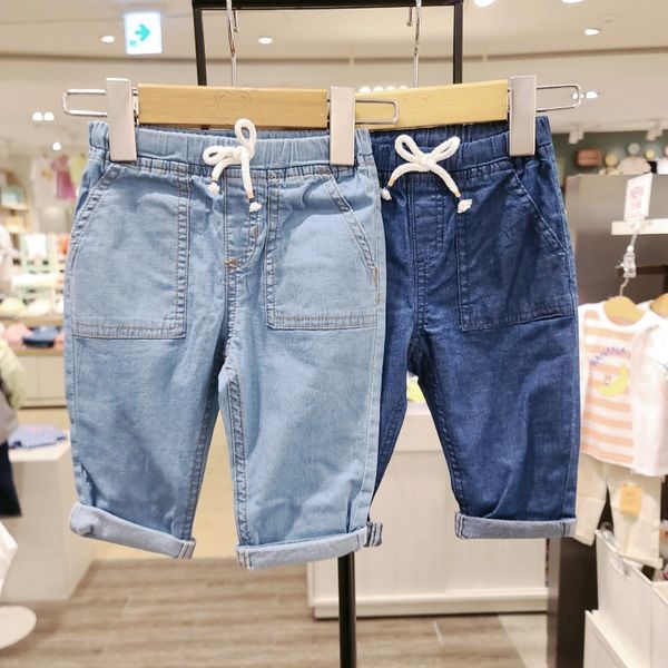 

mch1k 2020 chinos детская одежда осень корейский стиль детской одежды новый корейский стиль модной джинсовой шнурок карман случайные ра, Blue