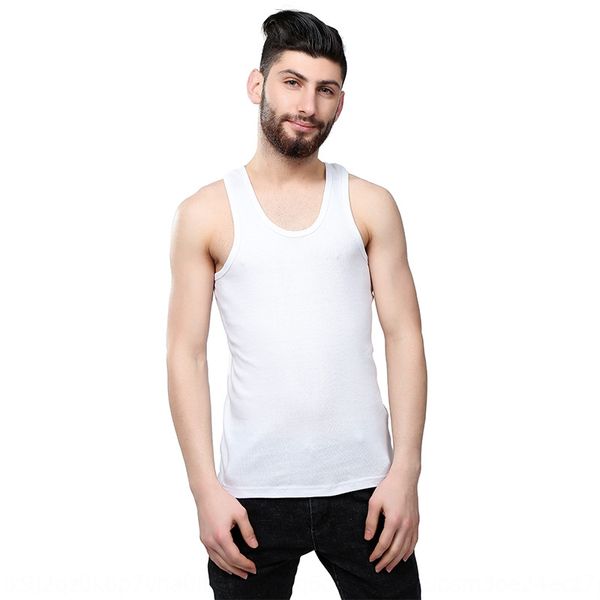 

zb cotton sports men' bodybuilding vest cotton men' base vest, White;black