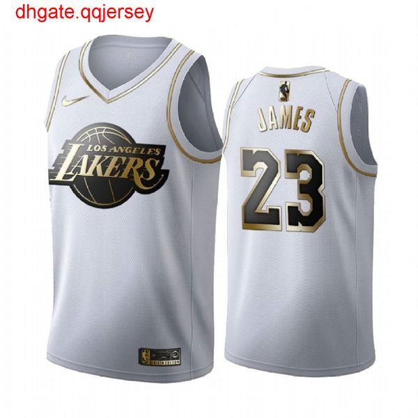 

men'ss lebronn james #23 white golden jersey, Gray