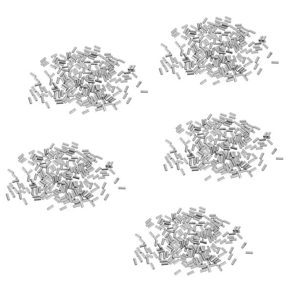 

1000pcs aluminum alloy fishing line crimp wire leader sleeve connector 1.5mm