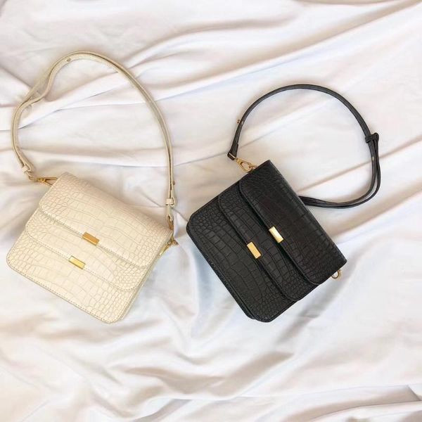 

2020 summer new crocodile pattern, wild messenger bag small square bag