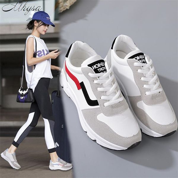 

mhysa 2020 new women sneakers spring vulcanized shoes ladies casual shoes lightweigh breathable flat tenis feminino t240