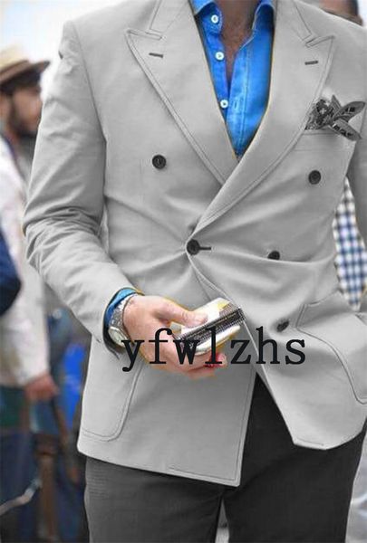

classic double-breasted tuxedos groom wedding men suits mens wedding suits tuxedo costumes de pour hommes men(jacket+pants+tie) y213, Black;gray