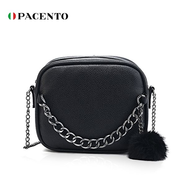 

pacento women flap pu leather shoulder bag crossbody bags with chain mini small square bag 2020 fashion new simple torba damska