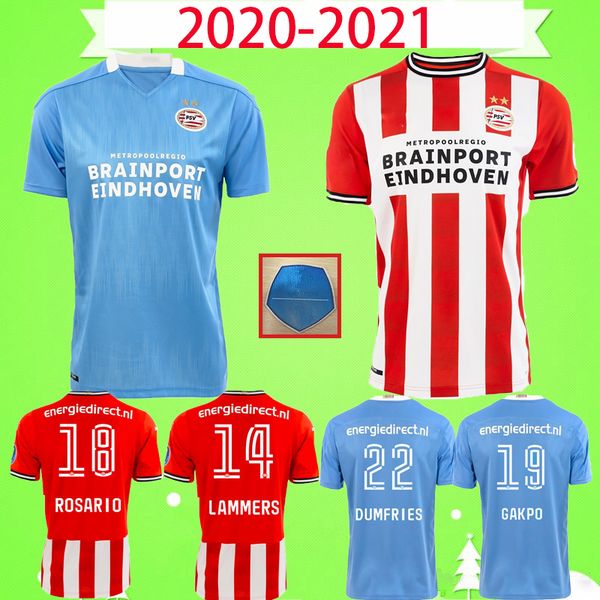 

psv eindhoven 20 21 soccer jerseys 2020 2021 malen camisa de futebol ihattaren dumfries gakpo bruma lammers mens football shirt kids kit, Black;yellow