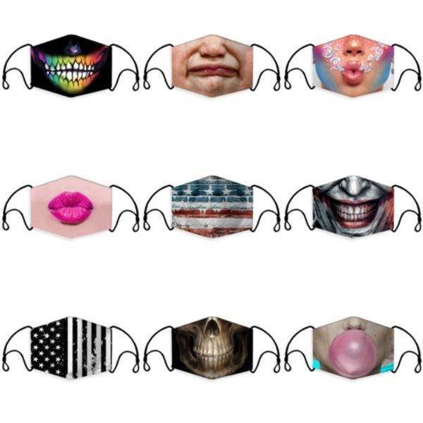 

women men black anti-dust cotton cute bear anime cartoon mouth mask kpop teeth mouth fashion muffle face mouth masks#925
