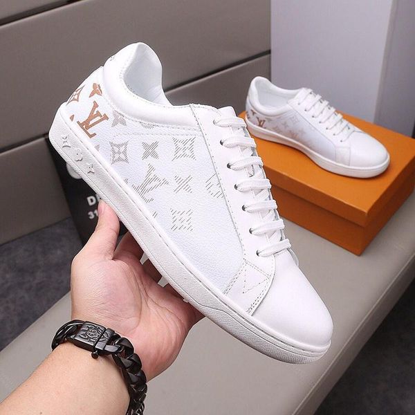 

new arrival luxembourg sneaker men 's shoes plus size footwears fashion design comfortable low lace -up shoes luxury, Black