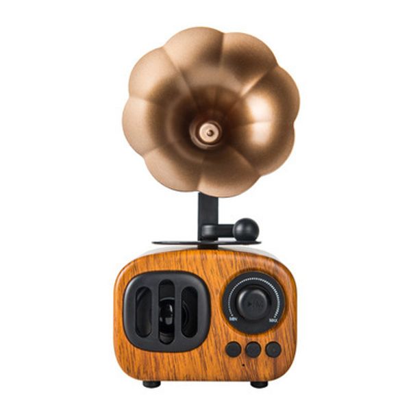 

Bluetooth Speaker American Retro Nostalgic Imitation Leave Machines Wireless Bluetooth Loudspeaker Box TF USB Mini Wireless Speaker