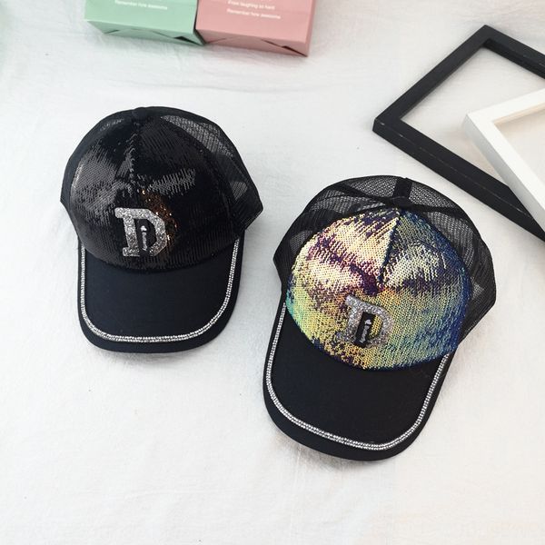 

hat female summer korean sunscreen baseball casual all-match sequins baseball cap sunhat fashion rhinestone sunscreen cap, Blue;gray