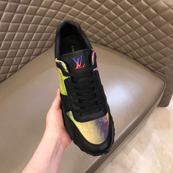 

new12 luxury high-quality casual men's shoes fashion all-match sports shoes outdoor comfortable running shoes original box packaging, Black
