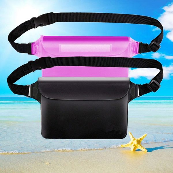 

thickened pvc mobile mobile phone phone transparent waterproof waist bag outdoor drifting swimming sports waterproof bag