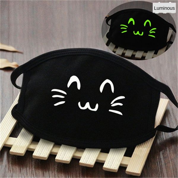 

women funny cycling face mask reusable cartoon print designer dustproof mask ultraviolet-proof washable running riding bike protective ma#30, Black