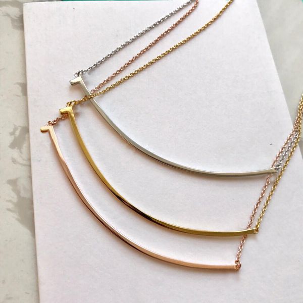 

sell fashion stainless steel gold smile necklace bijoux for lady design women party wedding lovers gift jewelry for bride, Silver