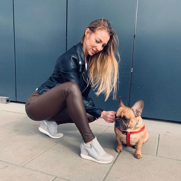 

women's pants & capris melody stretch brown faux leather trousers mid waisted vegan leggings pencil for girls, Black;white