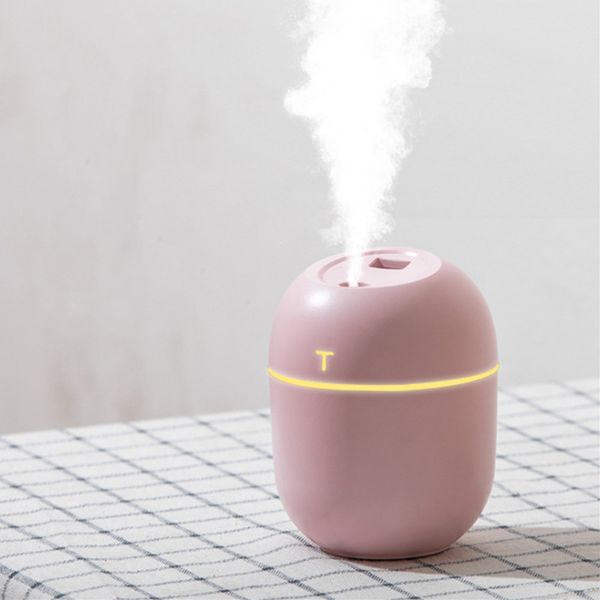 

2020 ultrasonic mini air humidifier 200ml aroma essential oil diffuser for home car usb fogger mist maker with led night lamp