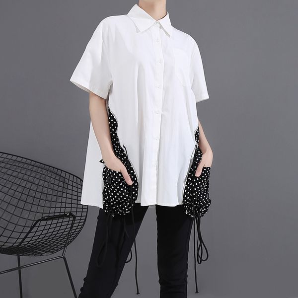 

## summer new white white women's loose short-sleeved shirt women's 6074