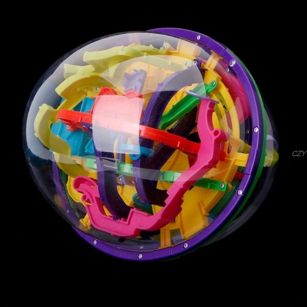 

new 299 barriers 3d magic intellect ball balance maze game puzzle globe toy kid gift y200414