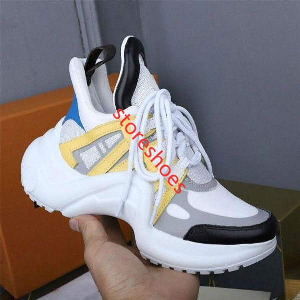 

new luxe designers mens womens shoes hococal sneakers archlight old dad sneaker arch walking dress shoes, Black