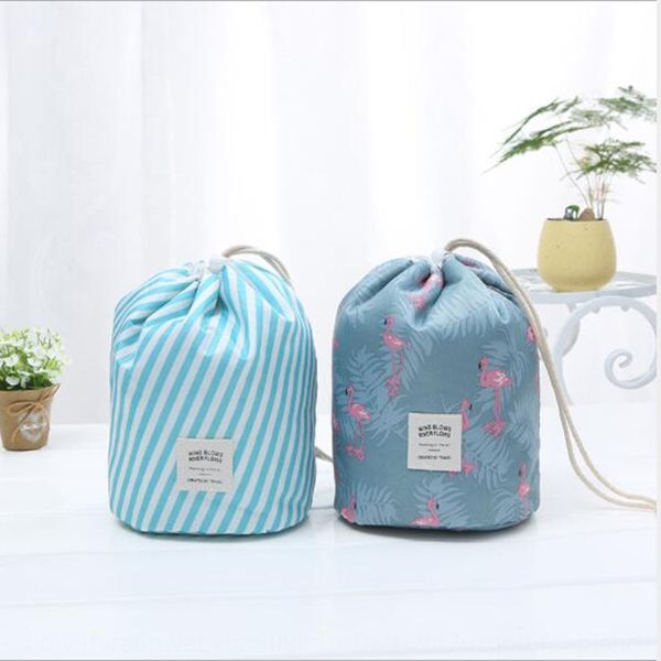 

twilight storage city large capacity multifunctional portable drawstring travel storage bag cylinder cosmetic bag