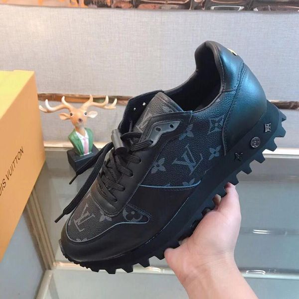 

2020 limited edition fashion men's casual shoes lace up outdoor shoes coach sneakers leather low-tennis men's sneakers 38-45, Black