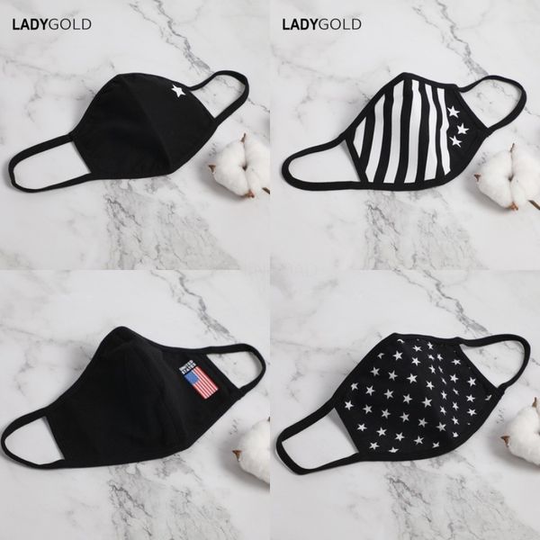 

common civil dust fa masks camouflage pattern cold proof winter mout mask double layer protect mascerine 1ry e1#356, Black