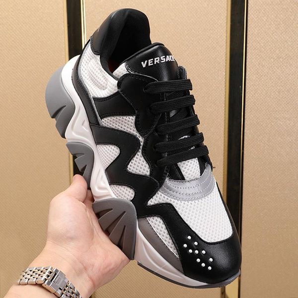 

new arrival mens shoes chaussures pour hommes fashion designer type footwears squalo sneakers sports plus size low lace -up men shoes