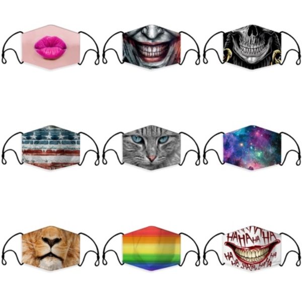 

reusable cotton 's mask with breathing valve filter pm2.5 active carbon masks fashion breathable face shield s#501