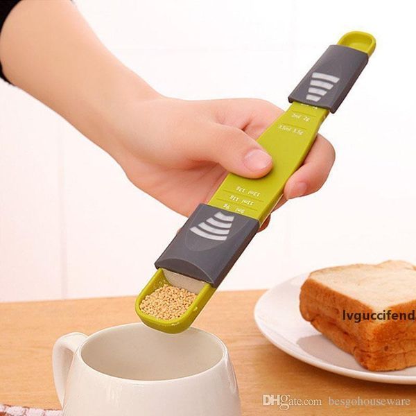 

adjustable scale coffee measuring spoons double end 8 stalls measure spoon baking tool spoon kitchen seasoning measuring spoons bh1467 tqq