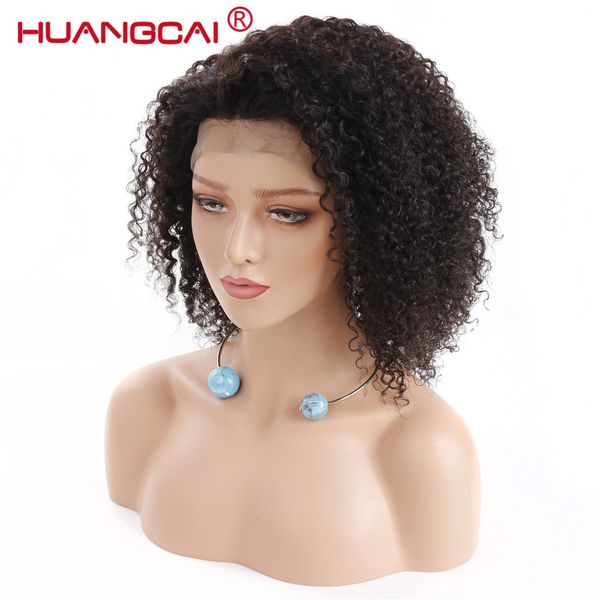 

Glueless Full Lace Human Hair Wigs Peruvian Remy Kinky Curly Hair Full Lace Wig With Baby Hair Pre Plucked Natural Hairline, Natural color